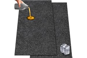 TIXANF 2 Pack 36 x 60 Inch Premium Oil Spill Mat,Garage Floor Mat for Under Car,Highly Absorbent Maintenance Mat Protect Your Floor from Oil Drips, Spills, Splashes and Stains