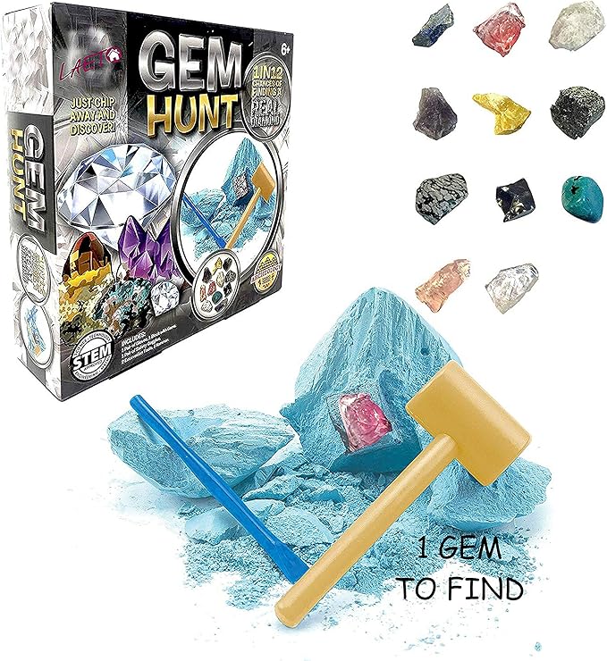 Laeto Diamond Gem Hunting Excavation Kits For Kids Gem Digging And