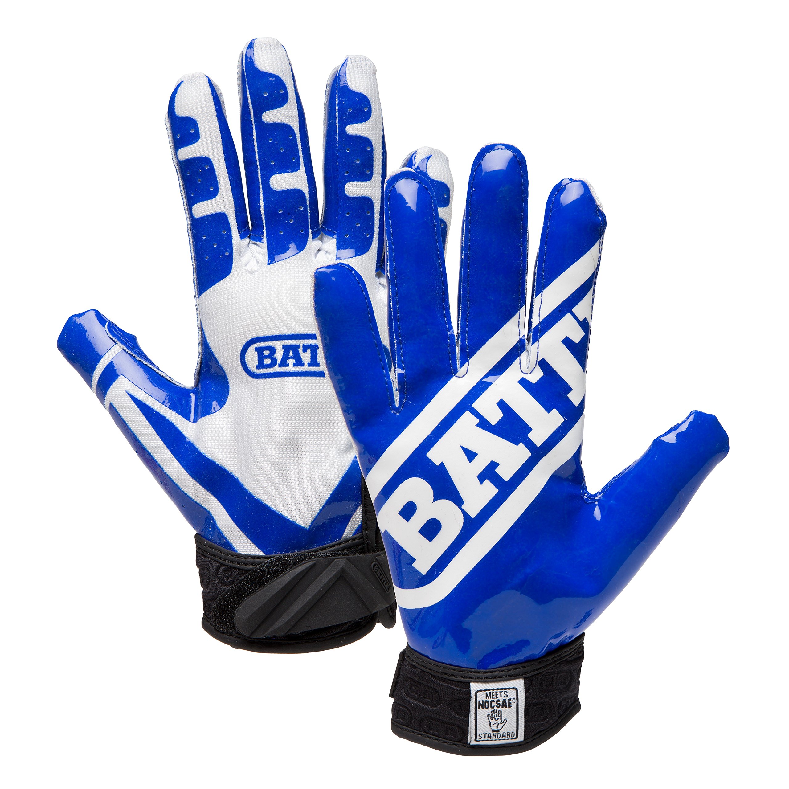 Battle Ultra-Stick Football Gloves – Ultra-Tack Sticky Palm Receivers Gloves – Pro-Style Receiver Gloves
