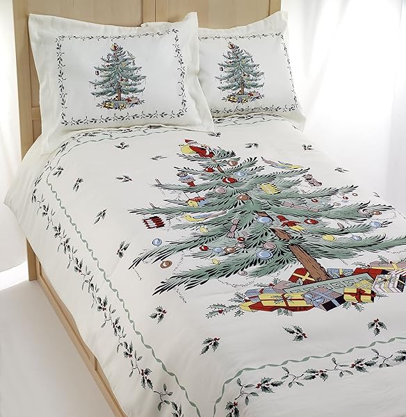 SPODE – QUEEN COMFORTER SET, 3-PIECE BEDDING WITH...