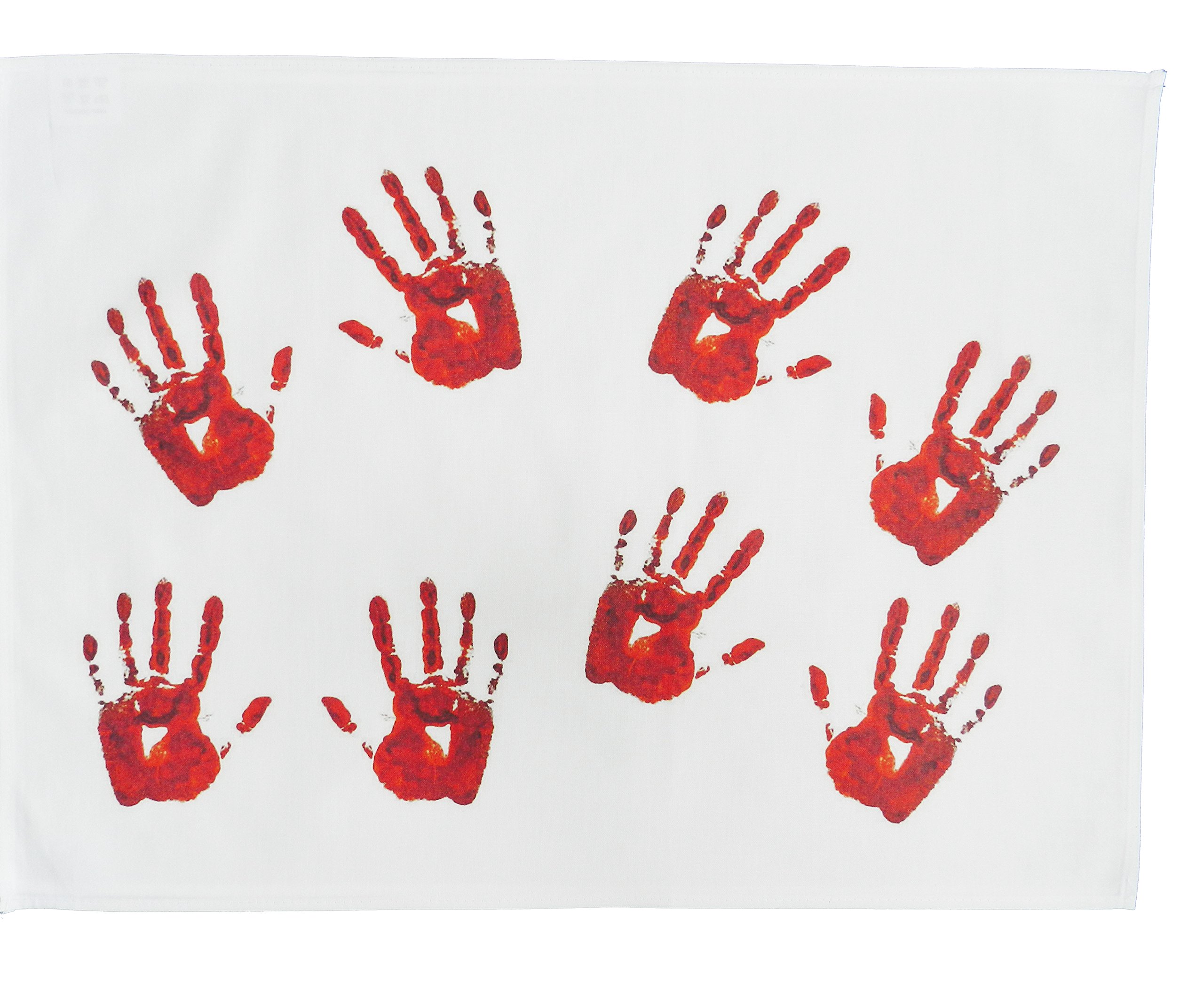 Half a Donkey Blood Stained Hands- Large Cotton Tea Towel
