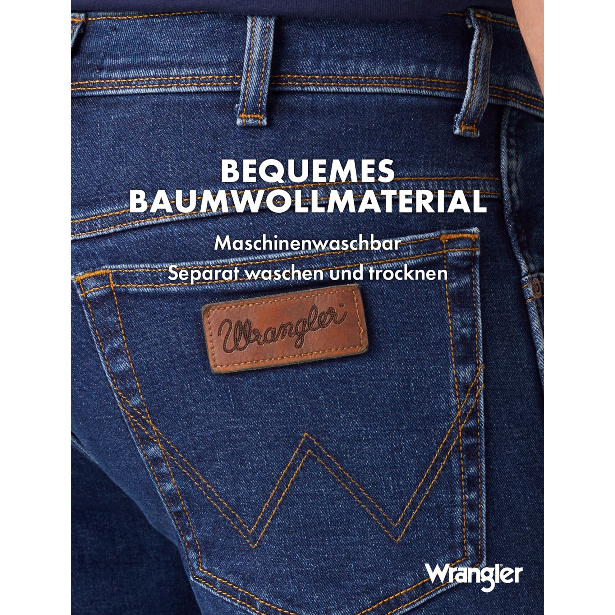 Wrangler Herren Texas Straight Jeans, Darkstone Blue, 34W / 32L EU 4