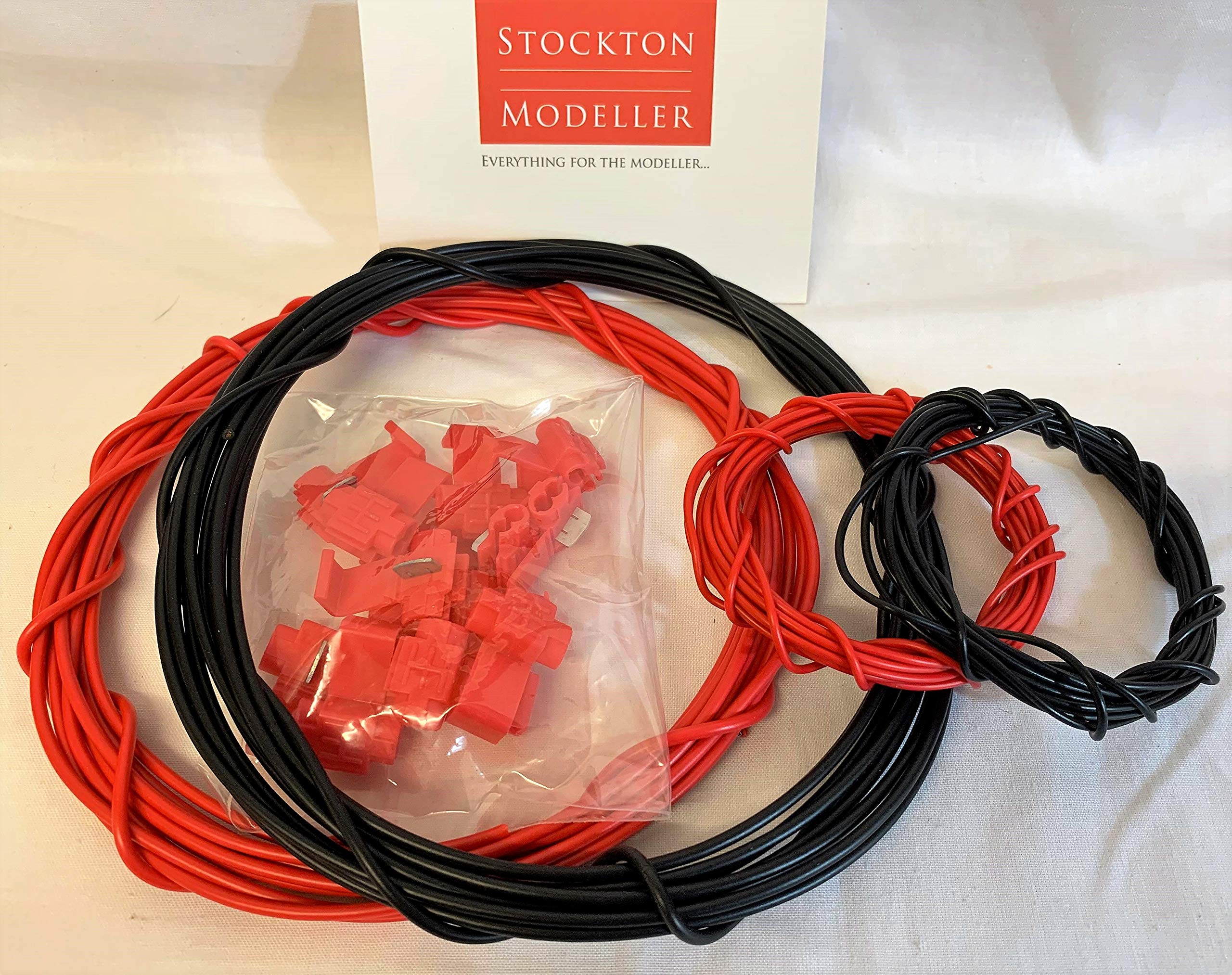 SM Model Railway - Small DCC Wiring Kit - 2 x 5m Rolls 6A cable, 2 x 3m Rolls 3A cable and 14 Scotch Locks