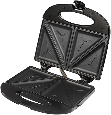 Amazon Brand - Solimo Non-Stick Sandwich Maker (750 watt, Black)