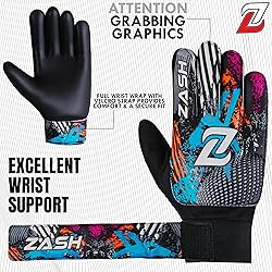 ZASH Soccer Goalie Gloves for Kids, Youth & Adult