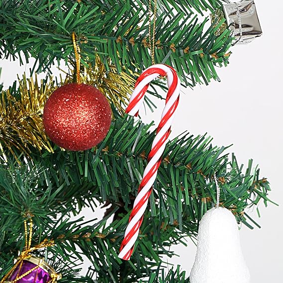 Decorazioni Natalizie Anni 80.Naler 12pcs Plastica Albero Di Natale Rosso E Bianco Candy Cane Hanging Wall Home Party Decorazioni Ornamenti Amazon It Casa E Cucina