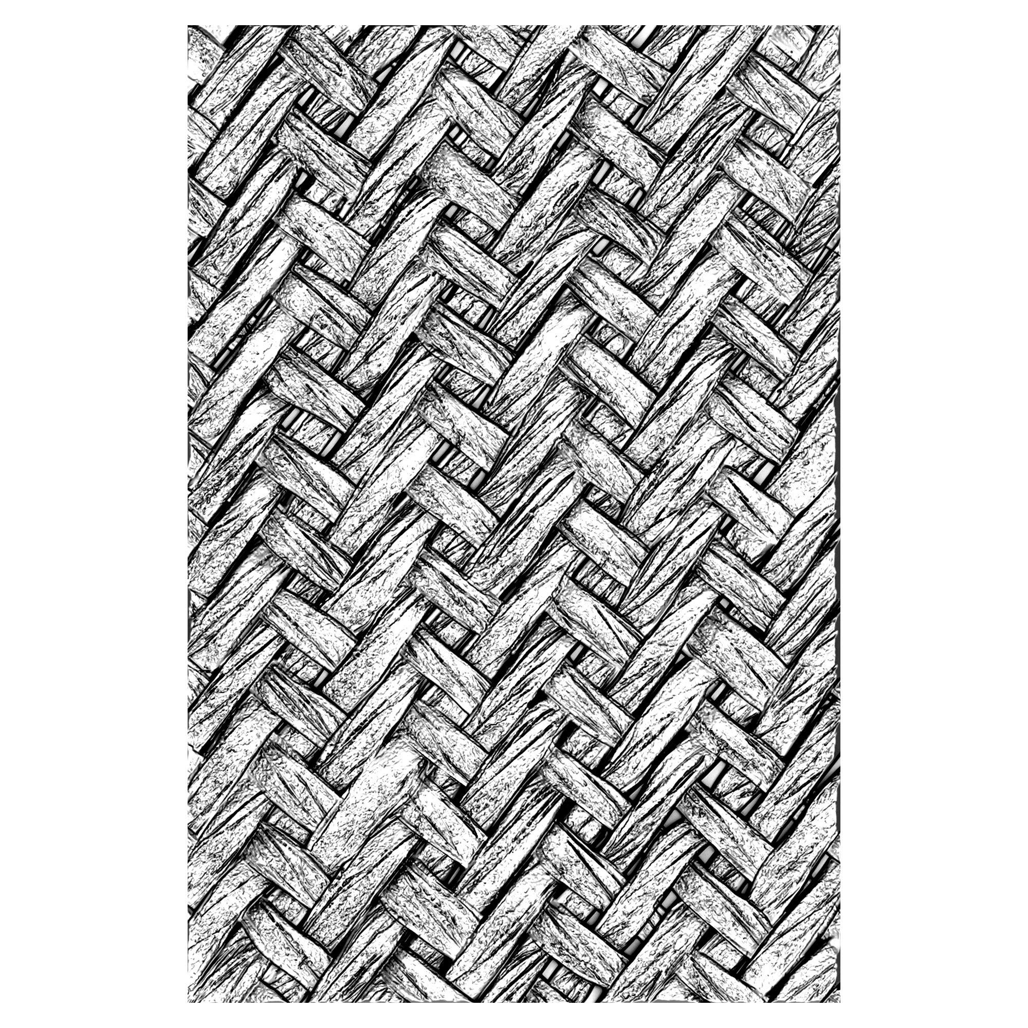 Sizzix 3-D Texture Fades Embossing Folder 664759 Intertwine by Tim Holtz One Size, Multicolour