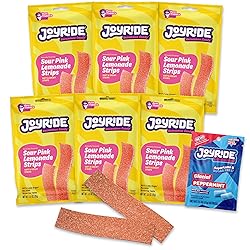 JOYRIDE Pink Lemonade Sour Strips - 3.5 oz 6-Pack