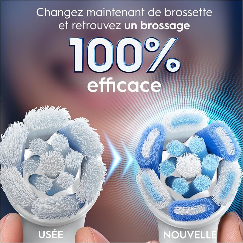 Brossettes de Rechange Ultimate Clean, lot de 8, Blanches