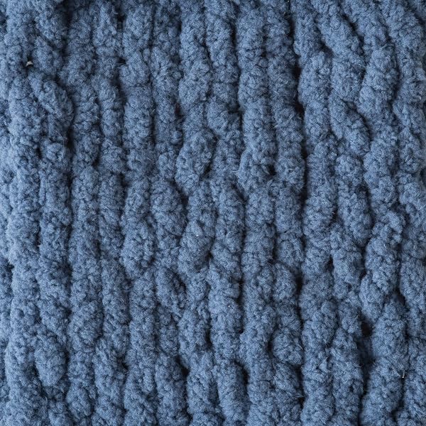 BERNAT BLANKET COUNTRY BLUE YARN – 2 PACK OF 300G/10.5OZ – POLYESTER – 6 SUPER BULKY – 220 YARDS – KNITTING/CROCHET
