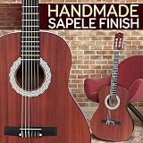 Pyle Acoustic Guitar Junior Set 91 cm Nylon Strings 3/4 Sapele For Beginners view 2
