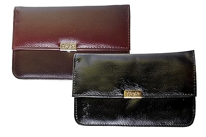 Viva Womens Clutch(Combo Of 2) (lcbcom,Black-Burgundy)
