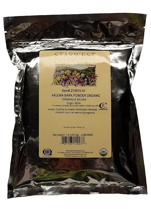 Arjuna Powder Organic - Starwest Botanicals