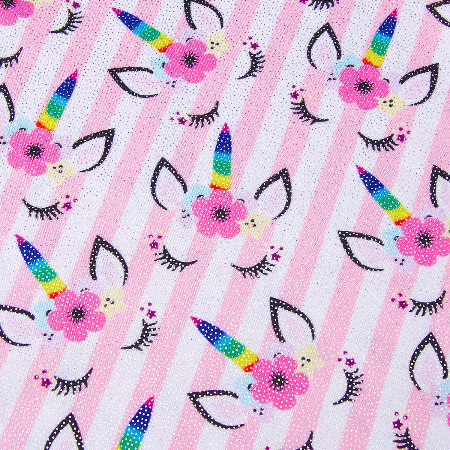 Little Girls Fashion Leotards Pretty Gymnastics Biketards Pink White Stripes Floral Unicorns Pattern 6-7 Years Dance Ballet BodySuits Unitard Biketard for Nieces Granddaughter Birthday Gift Present