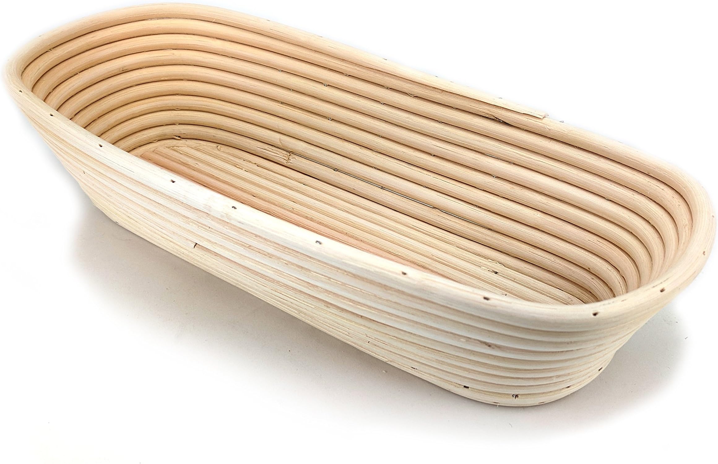 Breadtopia Rattan Proofing Baskets with Liner (Oblong)