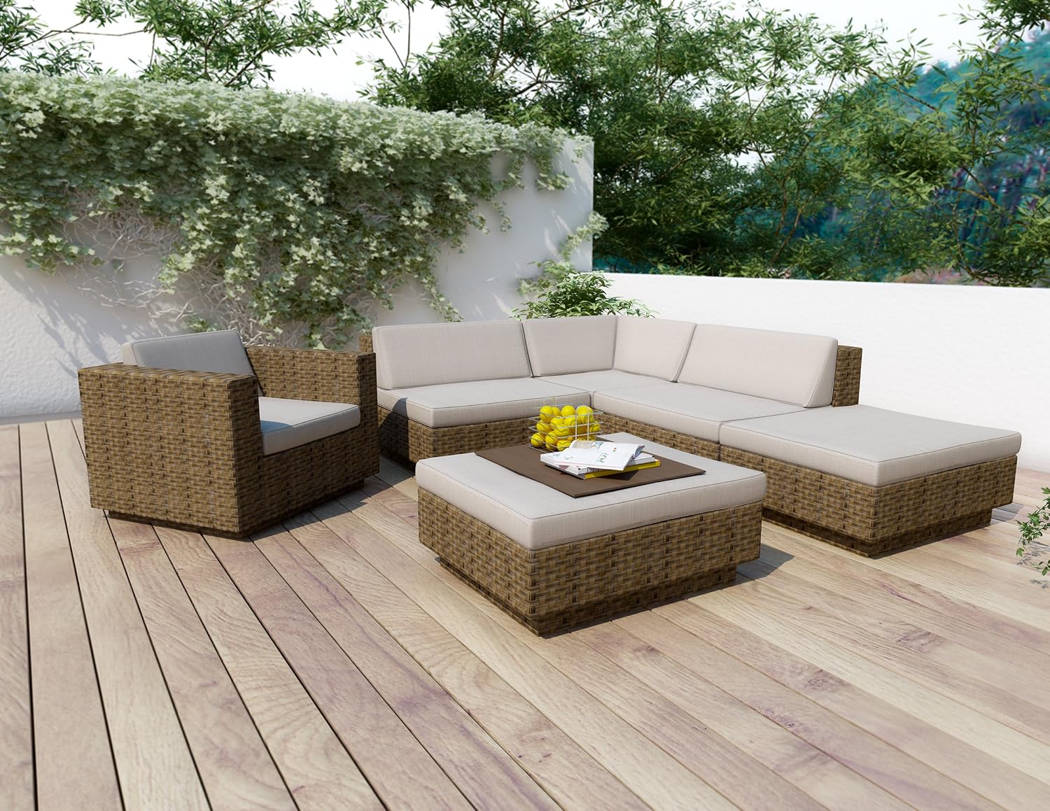 Sonax Z 373 Tpp Park Terrace 6 Piece Sectional Patio Set Amazon Ca Patio Lawn Garden