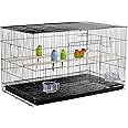 Yaheetech 30'' Length Flight Bird Cage Iron Flight Parrot Cage for Small Parrots Parakeets Cockatiels Budgies Conures Quaker Parrot
