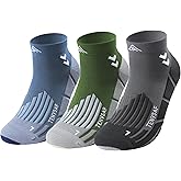 TENYSAF Mens Compression Socks for Running: Anti-Blister Ankle Socks 3 Pairs Athletic Socks for Runners Outdoor Hiking 2026