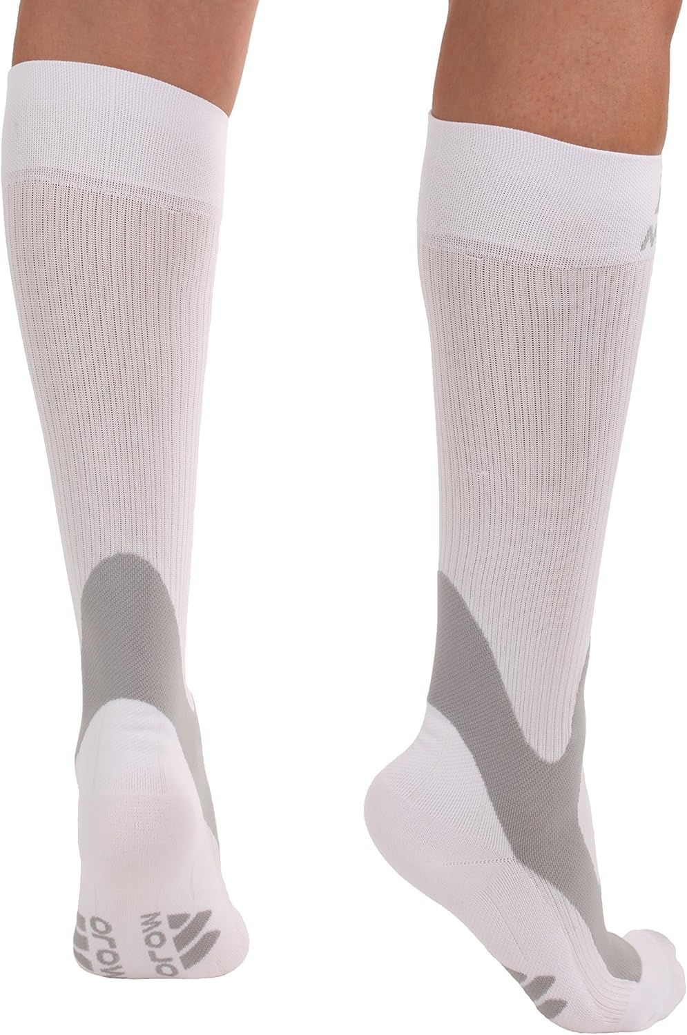 2XL Mojo Compression Socks 20-30 mmHg Large Ankles Extra Wide Calf Compression Stockings White XXL: Health & Personal Care