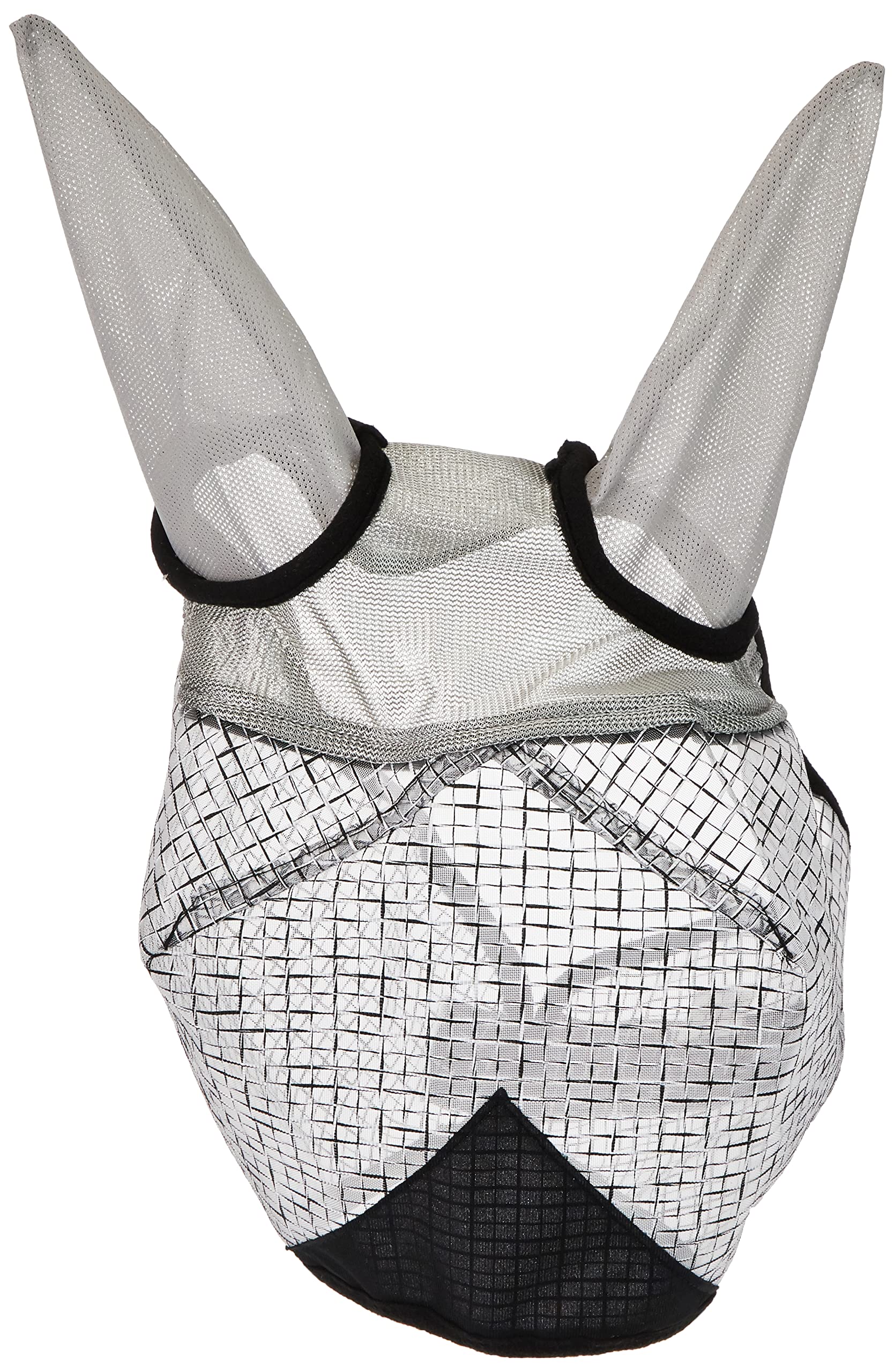 Kerbl 324516 Fly Mask with Ears and UV Protection, White, Cob