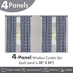 Ambesonne Shark Window Curtains Pack of 2, Fish