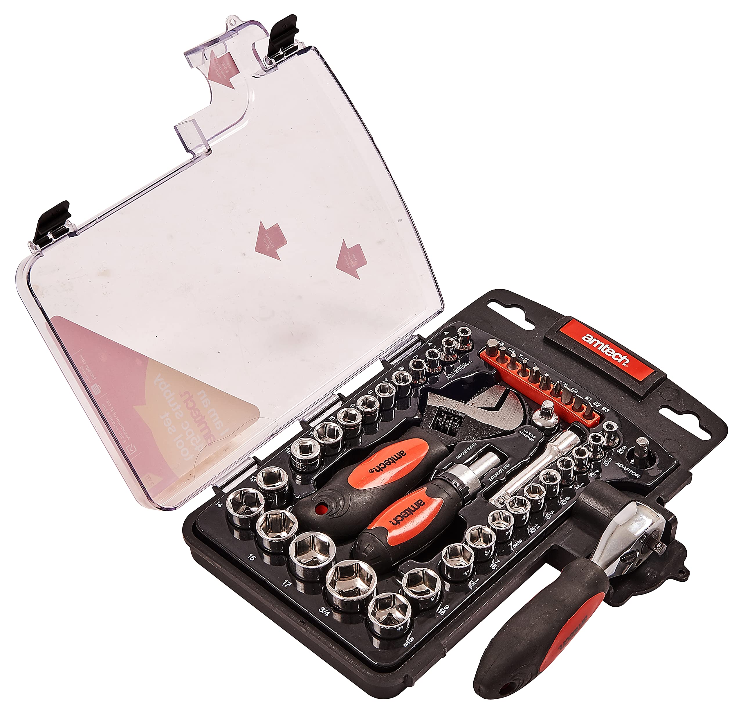 Amtech I1100 45 Piece Stubby Tool Set