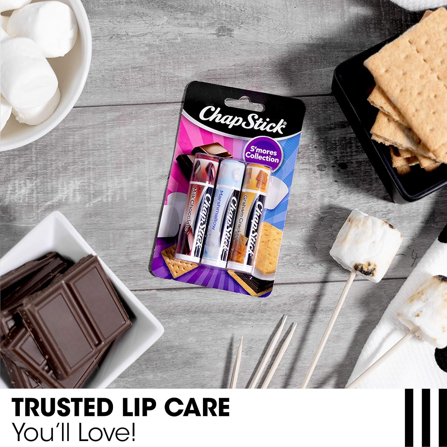 ChapStick S'mores Collection 3- 0.15 Oz. Sticks: Health & Personal Care