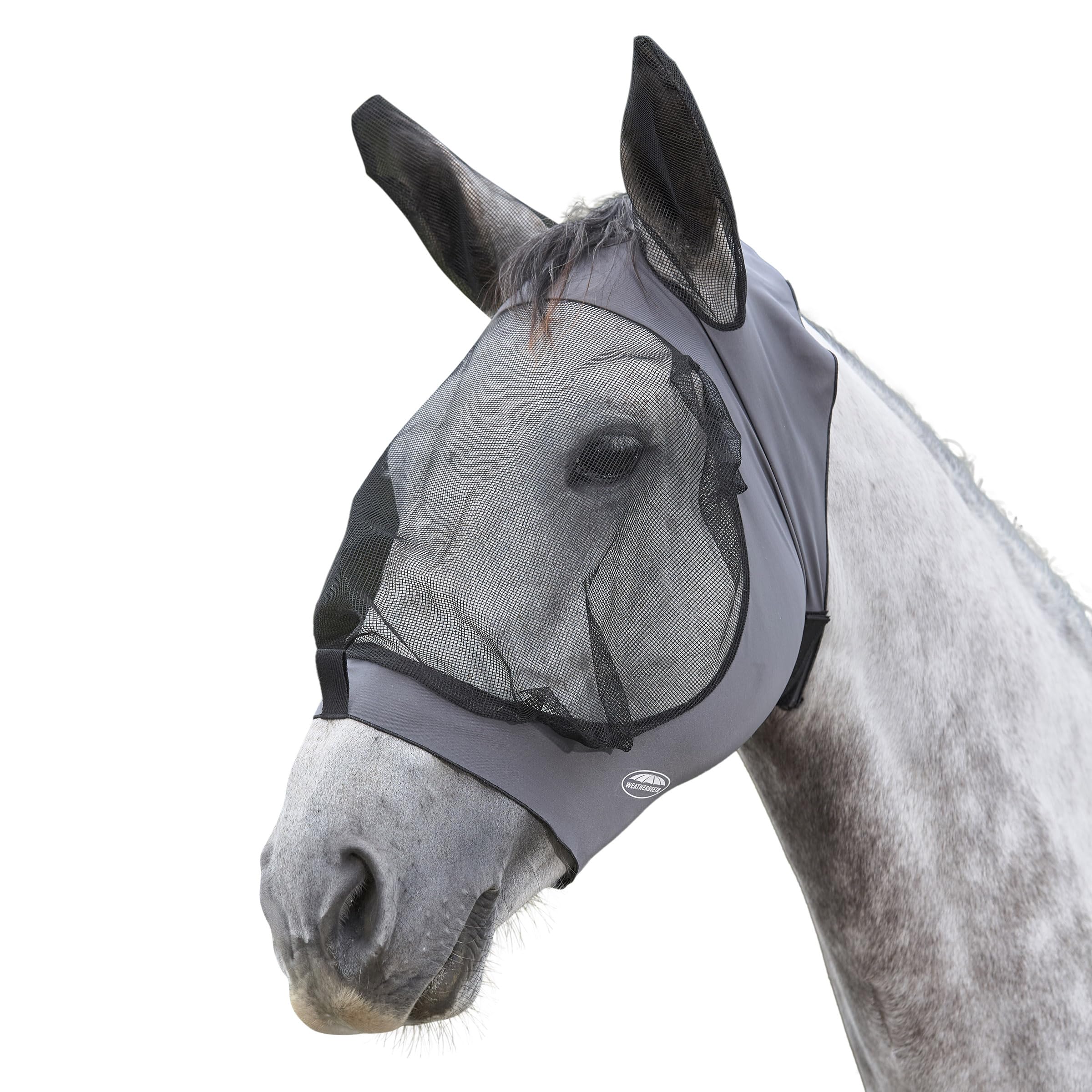 WeatherBeeta Deluxe Stretch Eye Saver with Ears, Grey/Black, Full — image 1