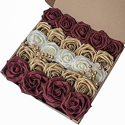 Breeze Talk Artificial Flowers Elegant Gold Roses