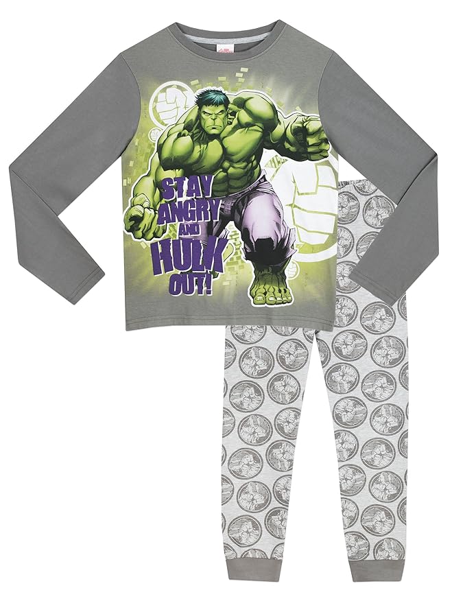 title=L'incredibile Hulk- Pigiama a maniche lunga per ragazzi di Hulk