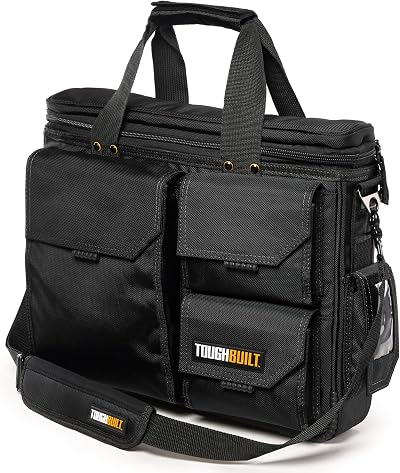 ToughBuilt TOU-EL-1-M Small Laptop Bag Hard Body Padded Fits 13-17 Inch