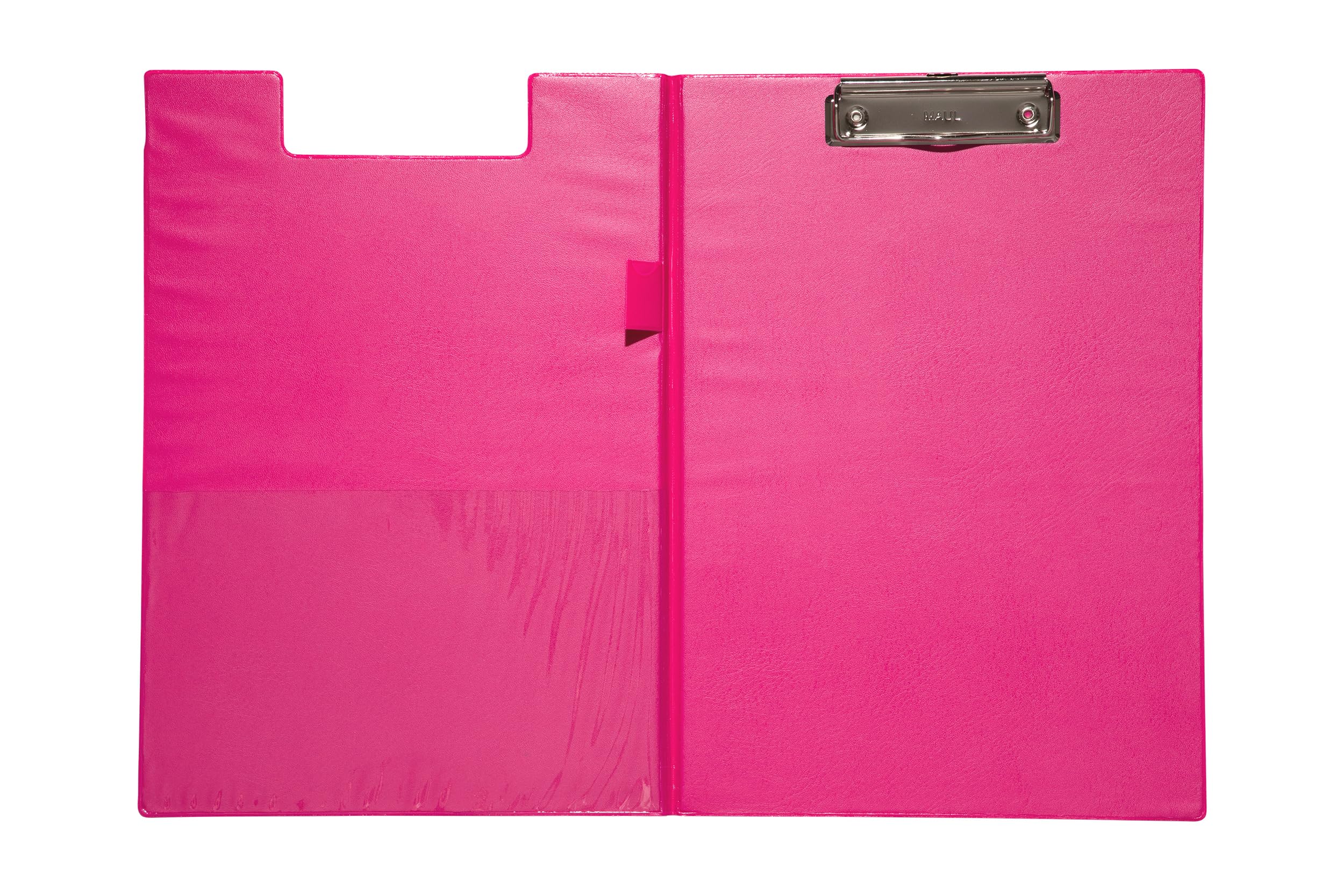 Maul 2339222 Clipboard Folder A4 Portrait with Retractable Suspension Eyelet Pink