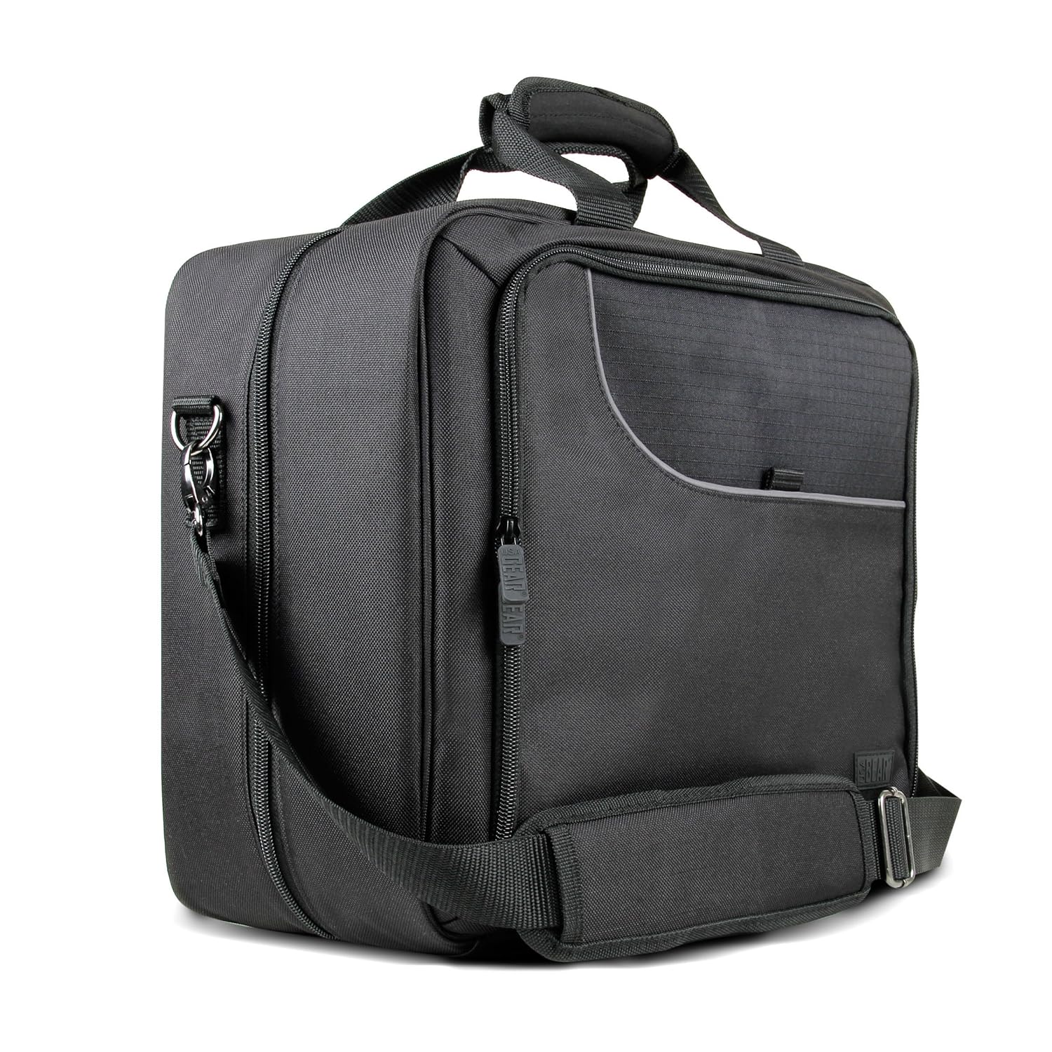 USA Gear Cosmetology Supplies Bag Professional Travel Barber Bag - Customizable Interior with 2 Sections, Accessory Pockets - Organize Hair Salon Equipment Blow Dryer, Curling Irons, Brushes : Beauty