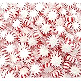 LaetaFood Starlight Peppermints Red White Stripped Hard Candy, Individually Wrapped (1 Pound Bag)