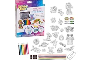 Shrinky Dinks Cool Stuff Activity Set, 51-piece set, Kids Art and Craft Activity Set, Kids Toys for Ages 5 Up by Just Play