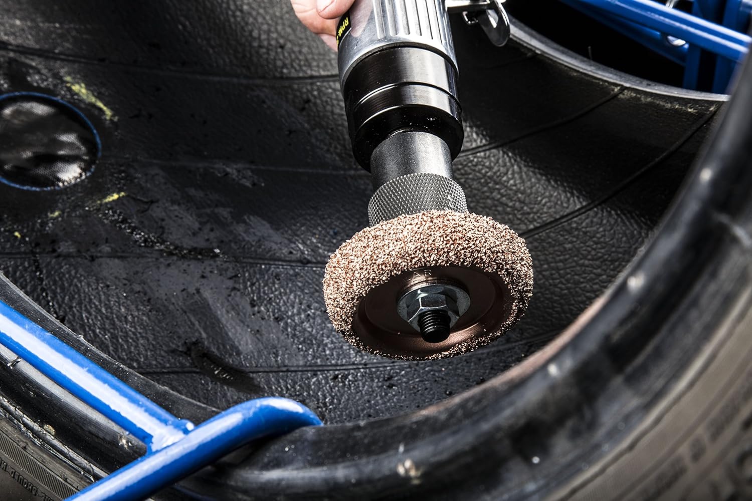 Steelman Tungsten Carbide Buffing Wheel with Adapter, ⅜ Inch Arbor, Compatible with Steelman Heavy Duty Low Speed Tire Buffer: Automotive