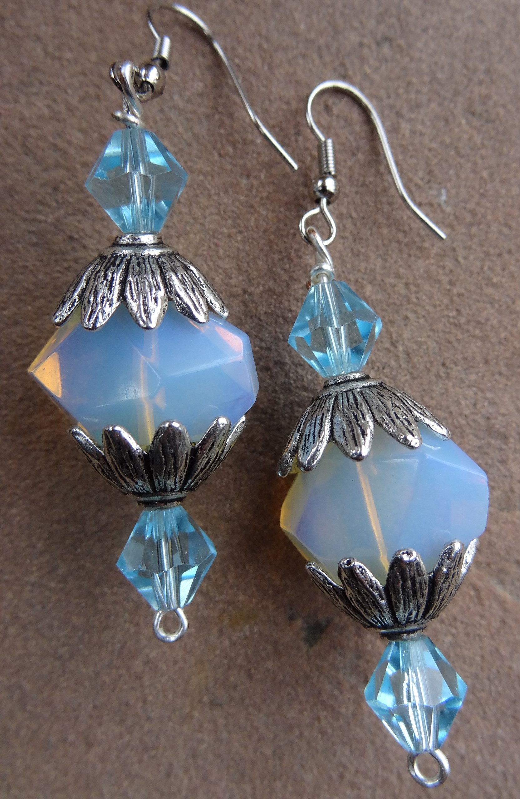Moonstone Earrings by 4th Dimension Designs