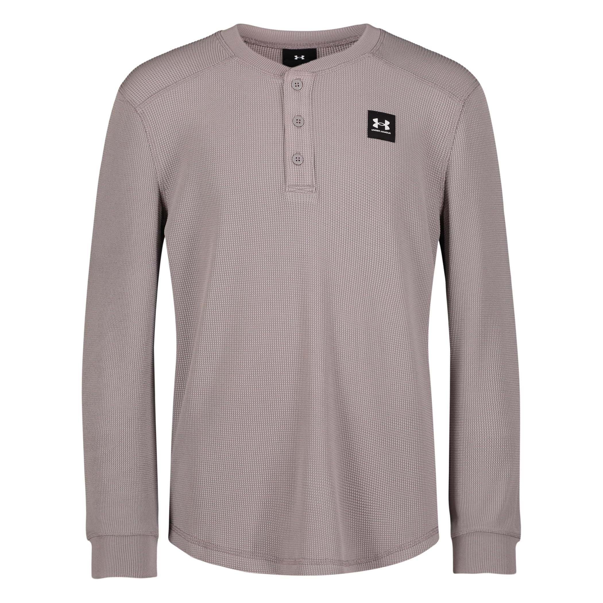 Under Armour Thermal Henley LS, Tetra Gray Henley Thermal, YM