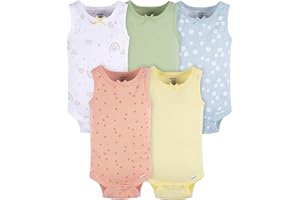 Gerber Baby Girls Multi-Pack Sleeveless Onesies Bodysuit