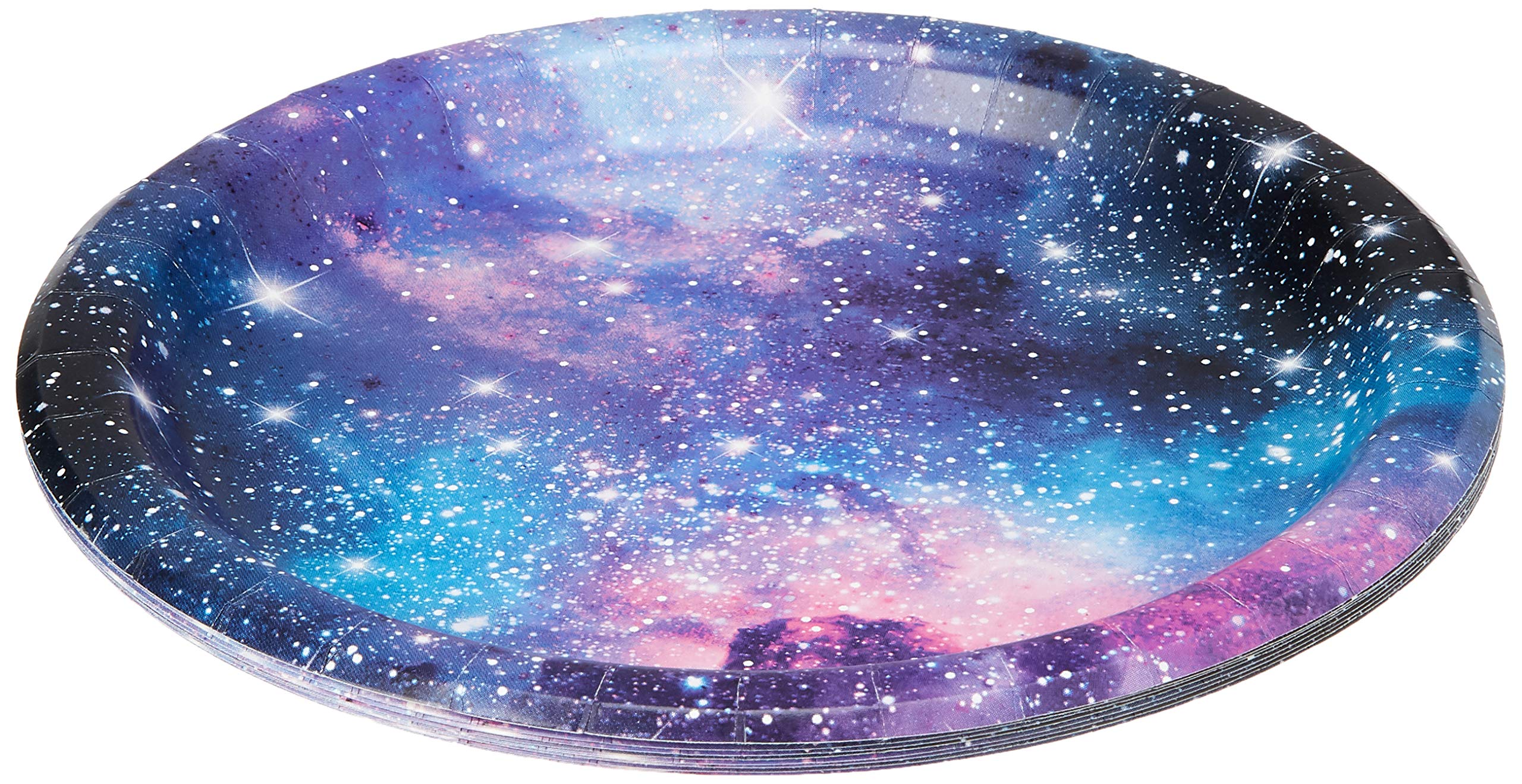 Creative Converting Galaxy Round Paper Dinner Plates, 9" - 8 Pcs.