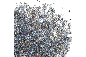 PATIKIL 200g Crushed Glass Glitters, 2-4 mm Colorful Irregular Glass Chips Chunky Glass Glitters Stones for Nail Art DIY Craf