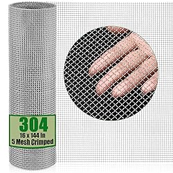 Valchoose Upgraded Chicken Wire Fencing 304 Crimped