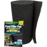 Aquatic Experts Classic Koi Pond Filter Pad COARSE &ndash; Black Bulk Roll Pond Filter Media, Rigid Ultra-Durable Latex Coated Fish Pond Filter Material US, (18" x 36")