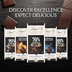 Lindt EXCELLENCE 95% Cocoa Dark Chocolate Bar, Dark