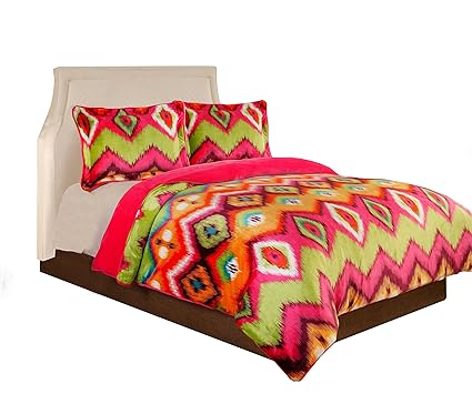 Fraiche Maison Bentley Velvet Plush Print Comforter Set Full Queen