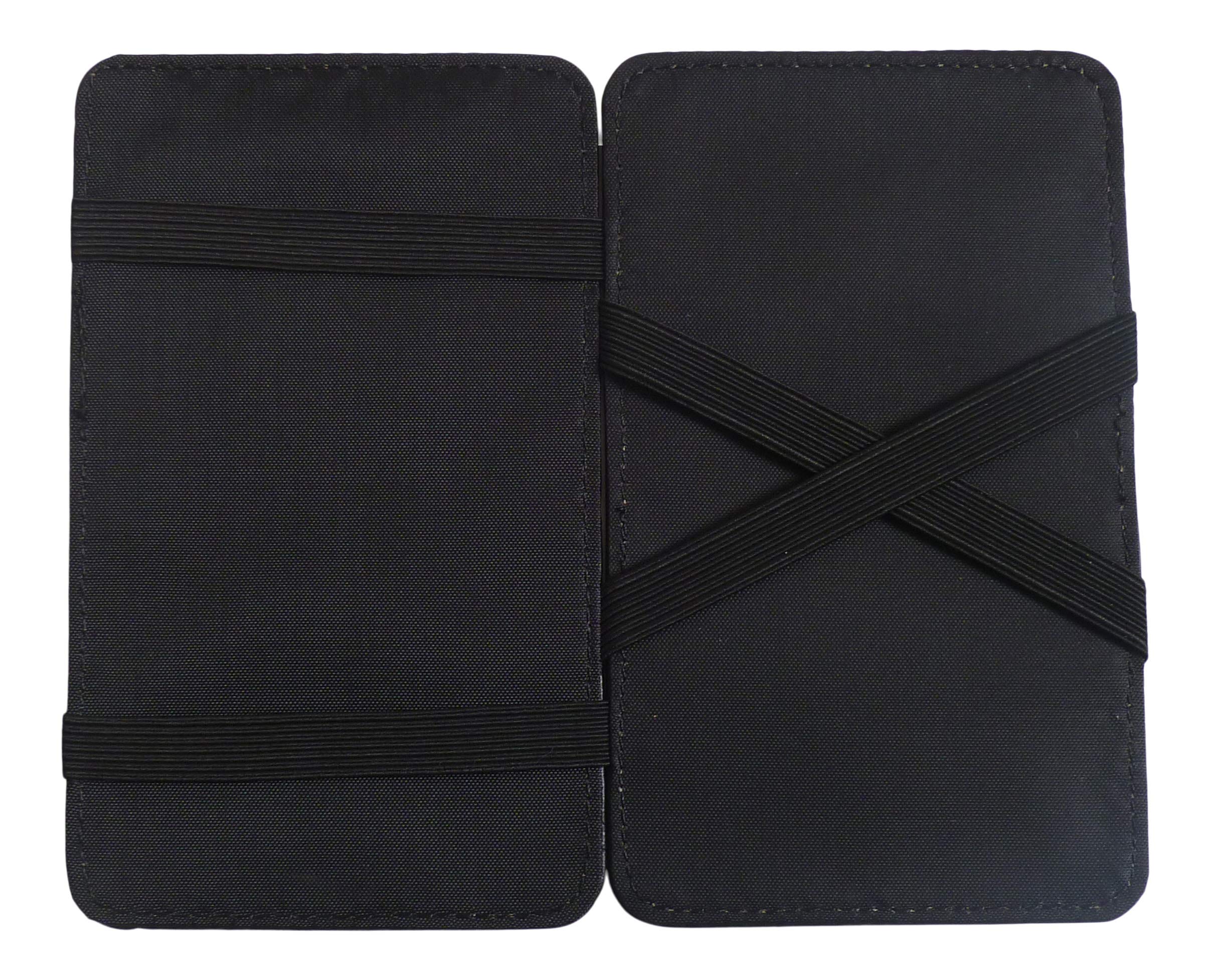 Streeze PU Leather Magic Wallet. Taxi Driver and Market Traders Money Wallet - Black