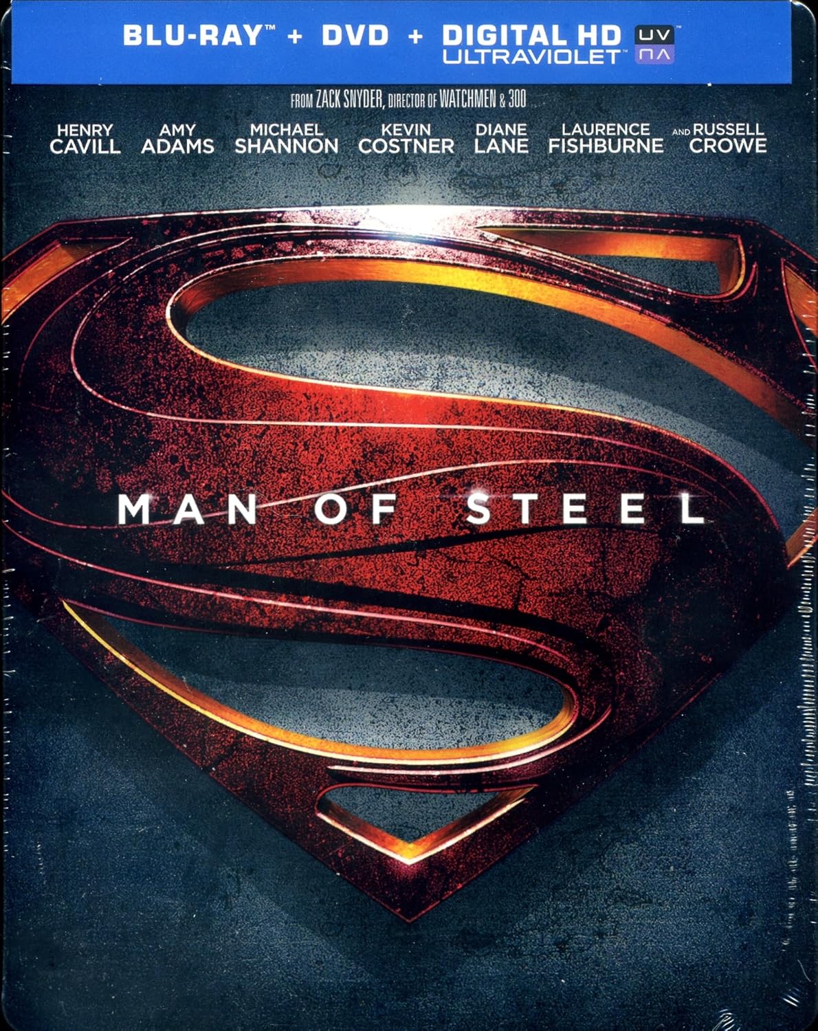 Man of Steel Limited Edition Steelbook [Bluray] Amazon.co.uk DVD & Bluray
