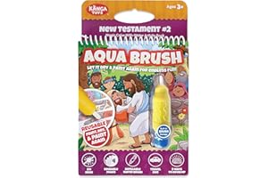 KangaToys Water Reveal Coloring Scripture Book for Kids. (New Testament #2)