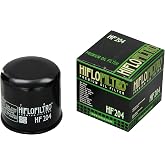 HiFloFiltro HF204 Black Standard Premium Oil Filter, Single