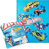 Get Trend Hot Wheels Fleece Throw Blanket, Soft Cozy 59 x 51 Inch, Lightweight, Fluffy Bedding Couch Bed Sofa Decor, Gifts for Kids (Multi Hot Wheels)